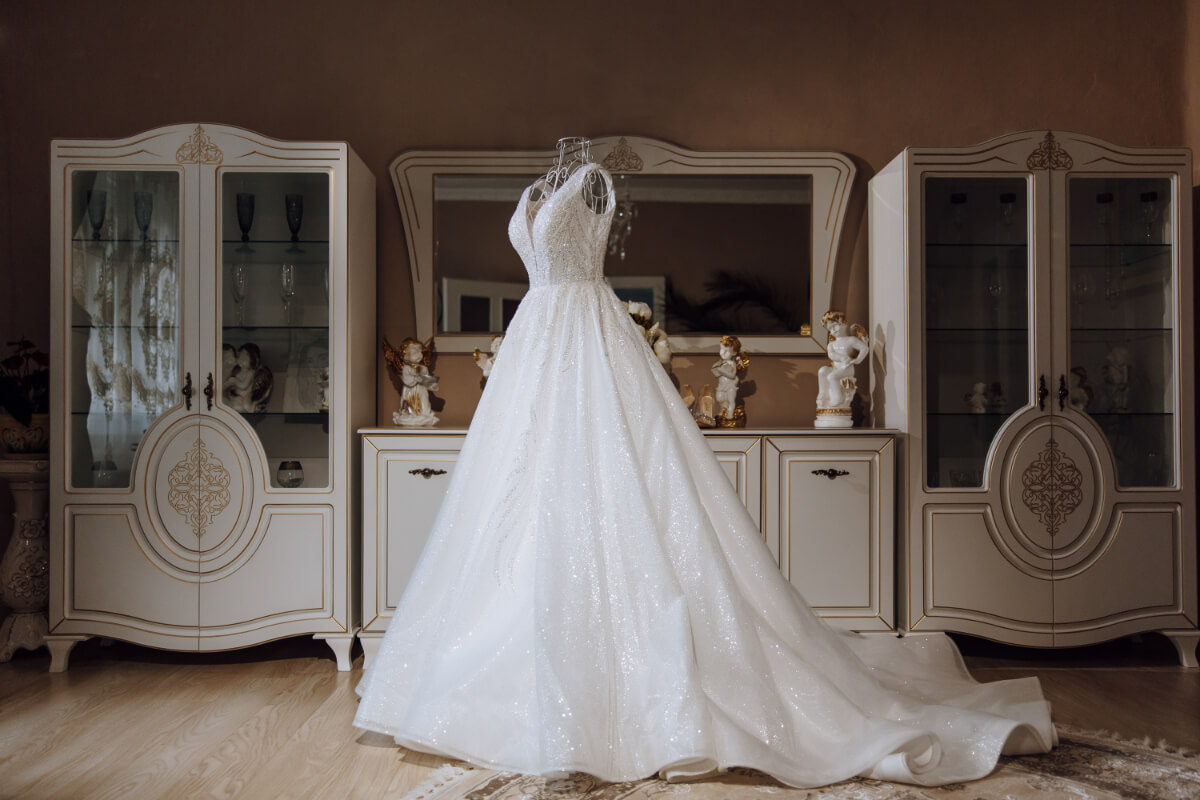 storing wedding dress